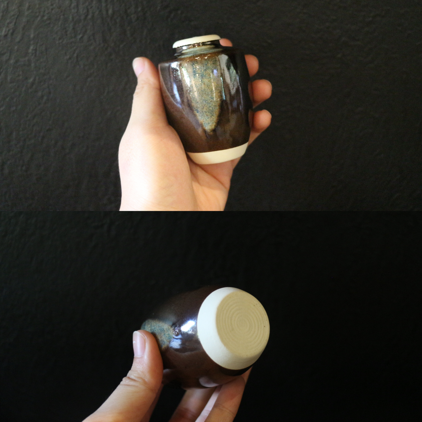 Ceramic tea warehouse + drawstring bag