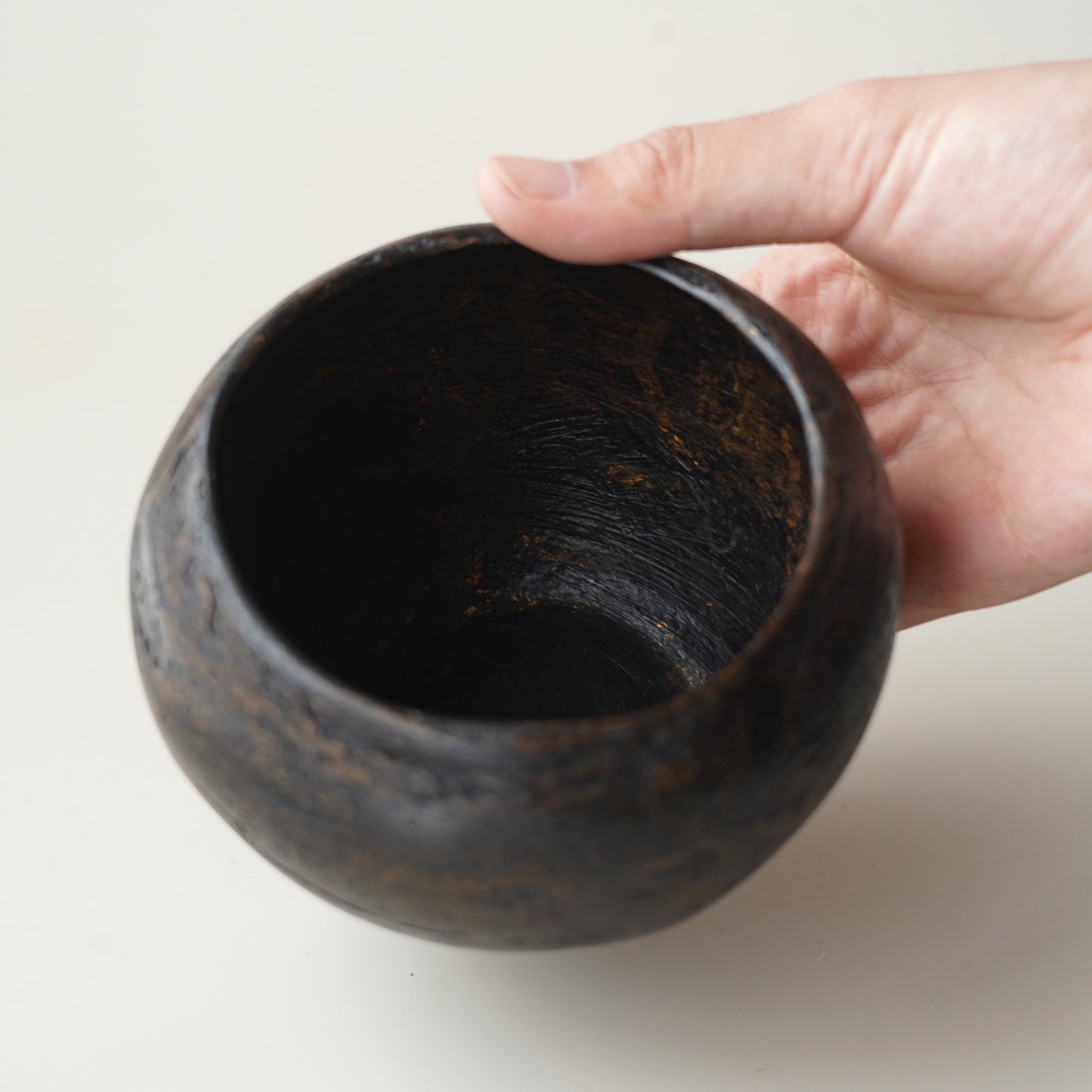 漆器|張耀鑫-脫胎建水(圓扁) 2