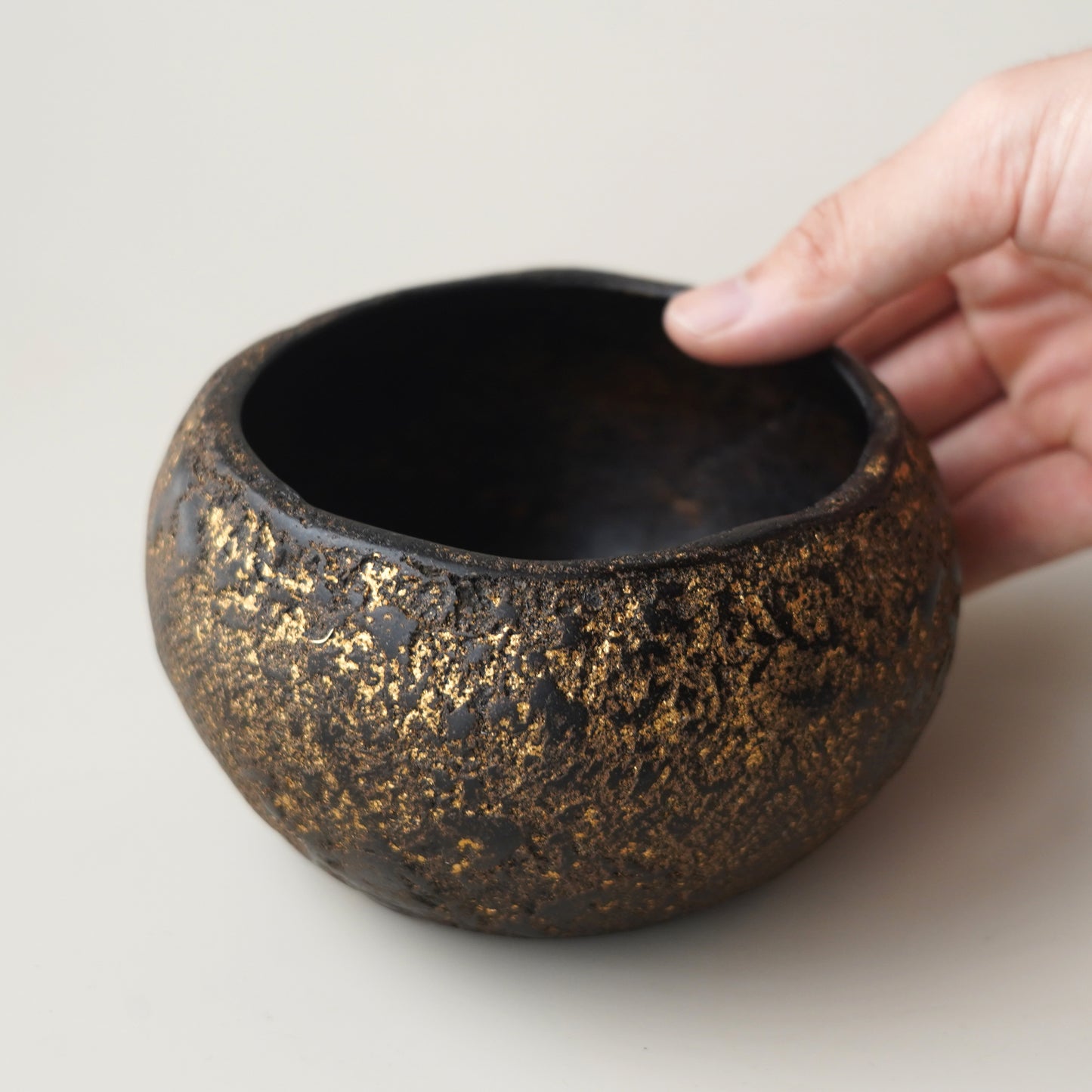 漆器|張耀鑫-脫胎建水(圓扁) 1