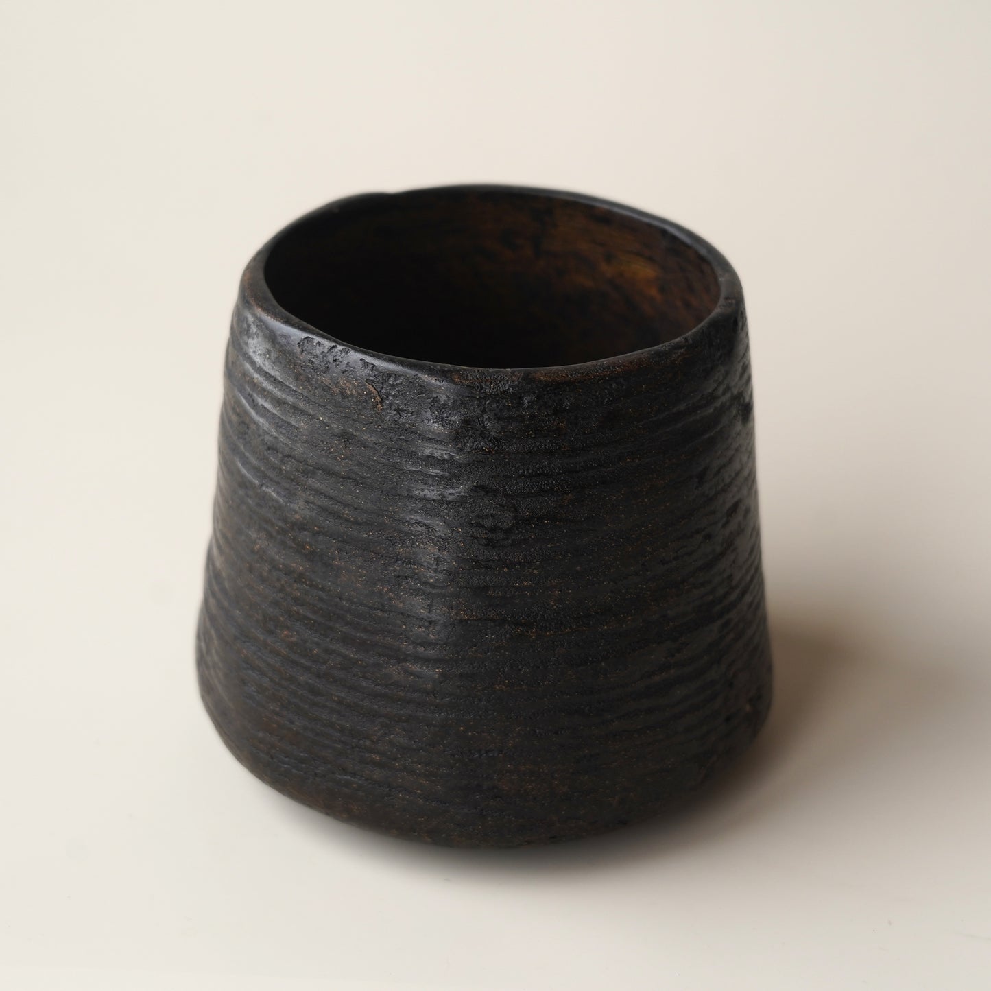 漆器|張耀鑫-脫胎建水(圓筒型)1