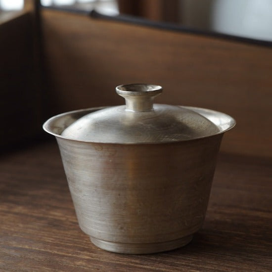 Hand-Embossed Silver-covered Bowl