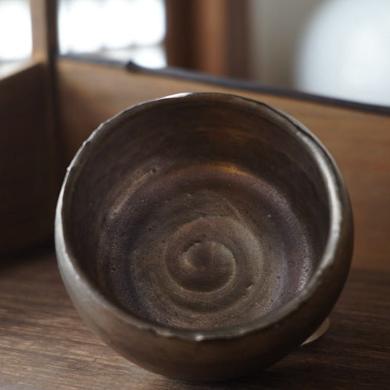 Silver Glazed Ceramic Waste Bowl