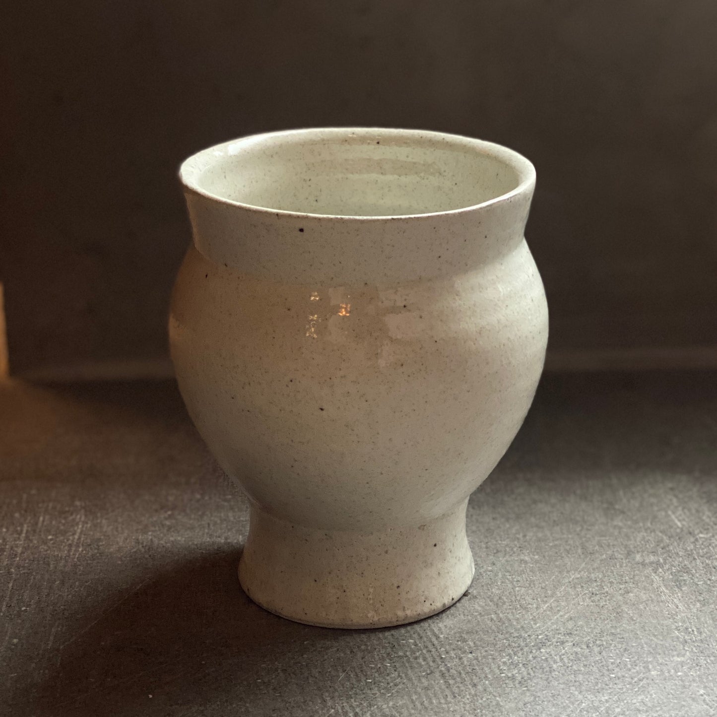 Pottery/Wide Mouth Flower Vessel