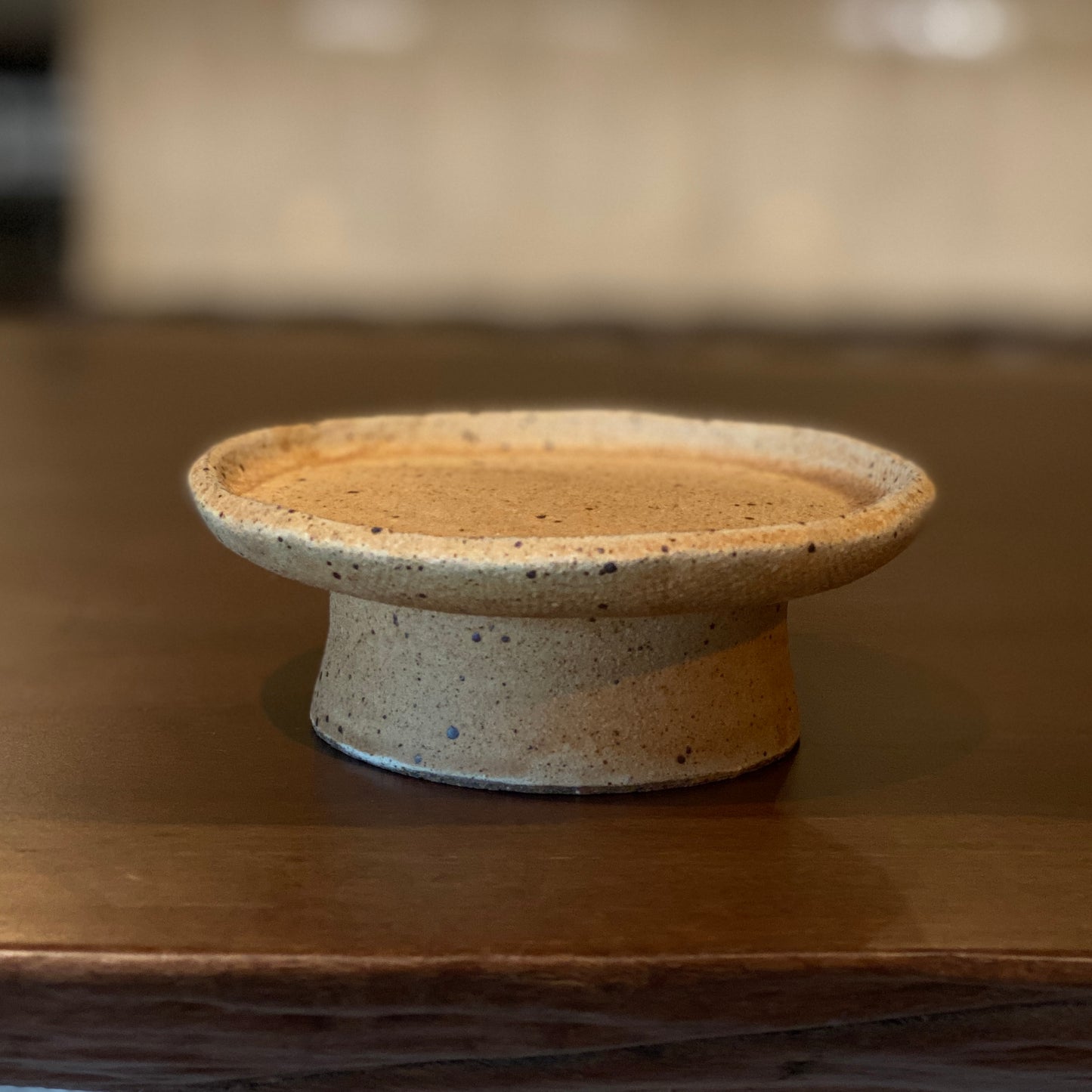 Pottery/high plate
