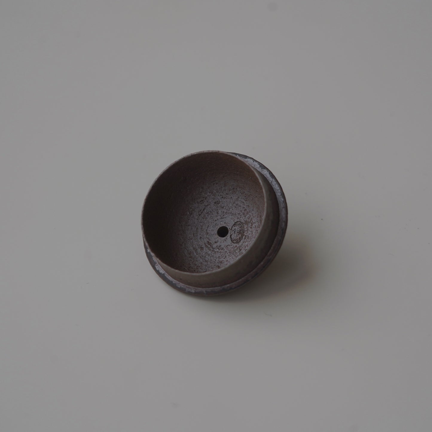 柴燒紫砂朱泥單孔壺