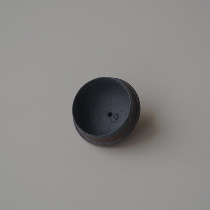 柴燒紫砂朱泥單孔壺