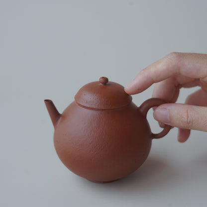 紫砂朱泥單孔壺