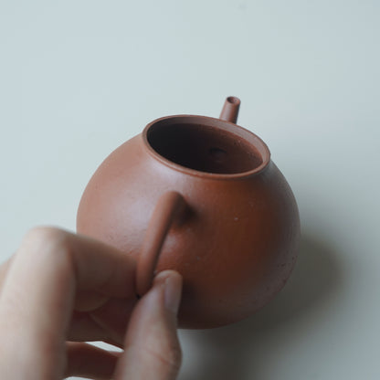 紫砂朱泥單孔壺
