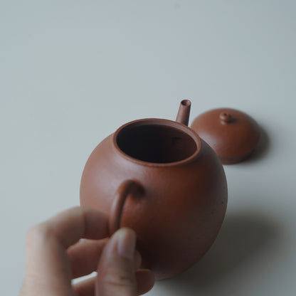 紫砂朱泥單孔壺
