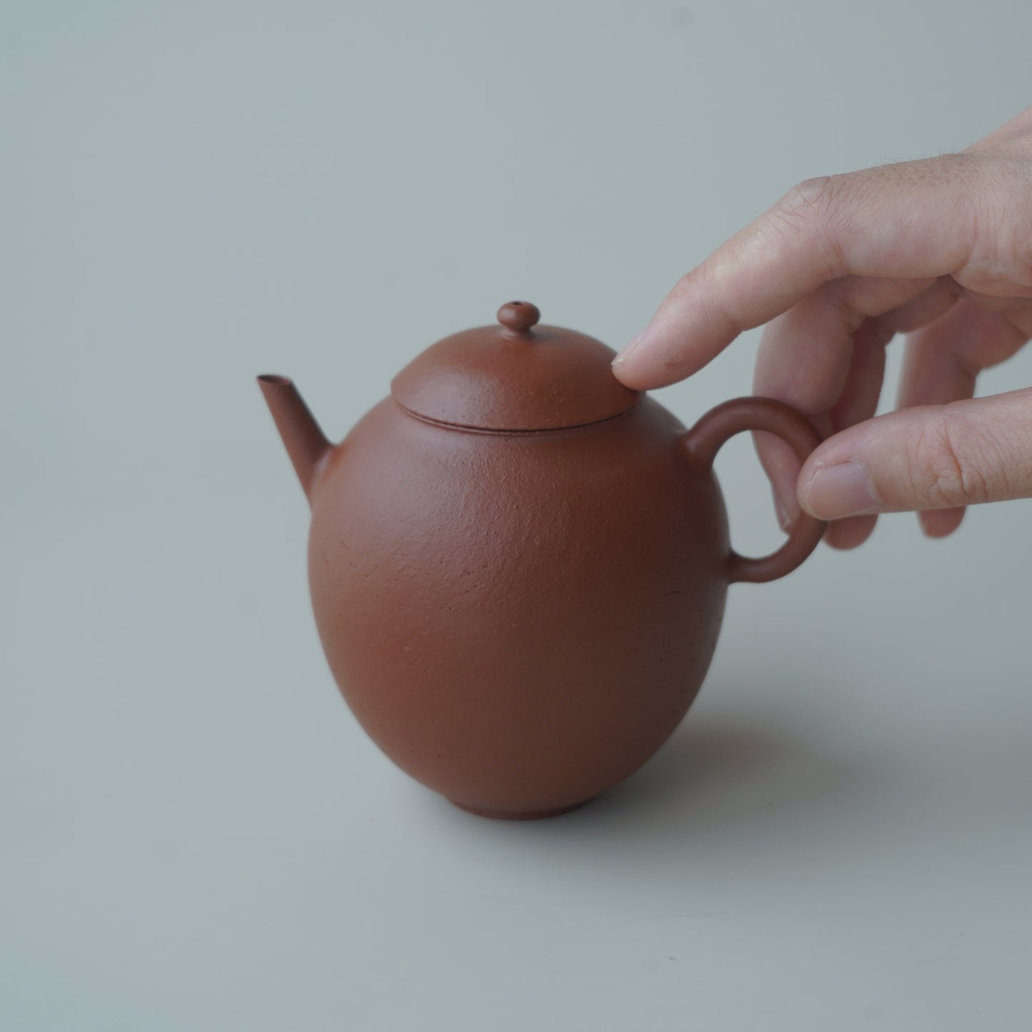 紫砂朱泥單孔壺