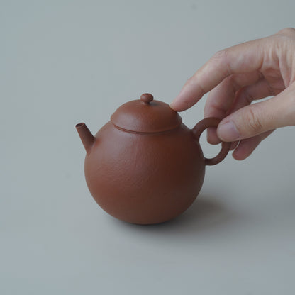 紫砂朱泥單孔壺