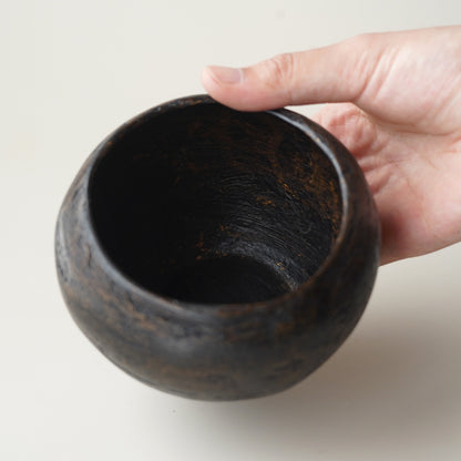 漆器｜張耀鑫-脫胎建水(圓扁) 2
