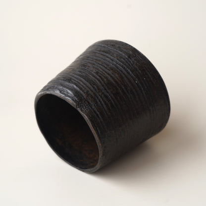 漆器｜張耀鑫-脫胎建水(圓筒型）1