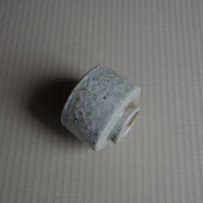 茶道/陶瓷杯(伊賀柴燒/圓口/粉白色)(C款)
