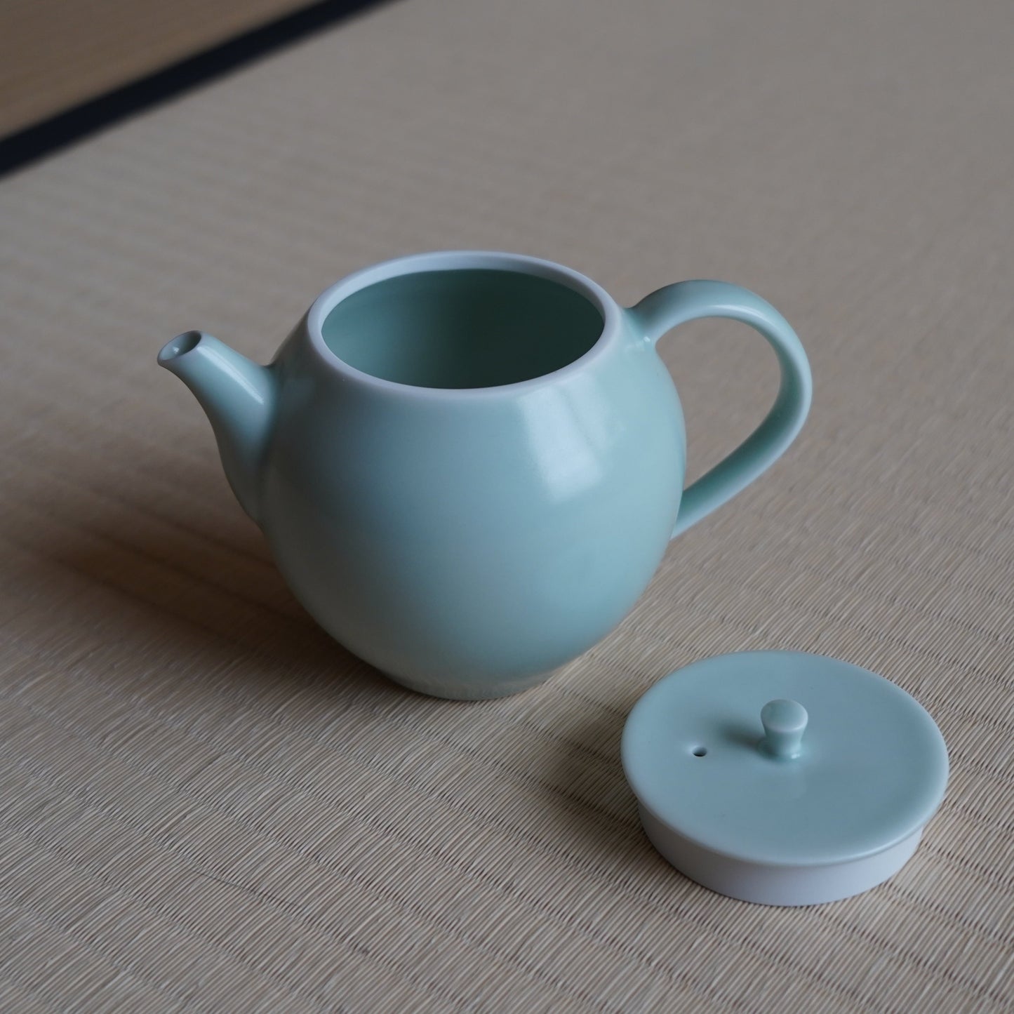 【預購】雅韻陶瓷茶具組(淺青色)