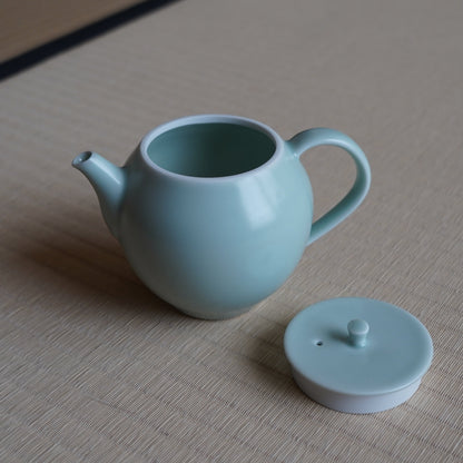 【預購】雅韻陶瓷茶具組(淺青色)
