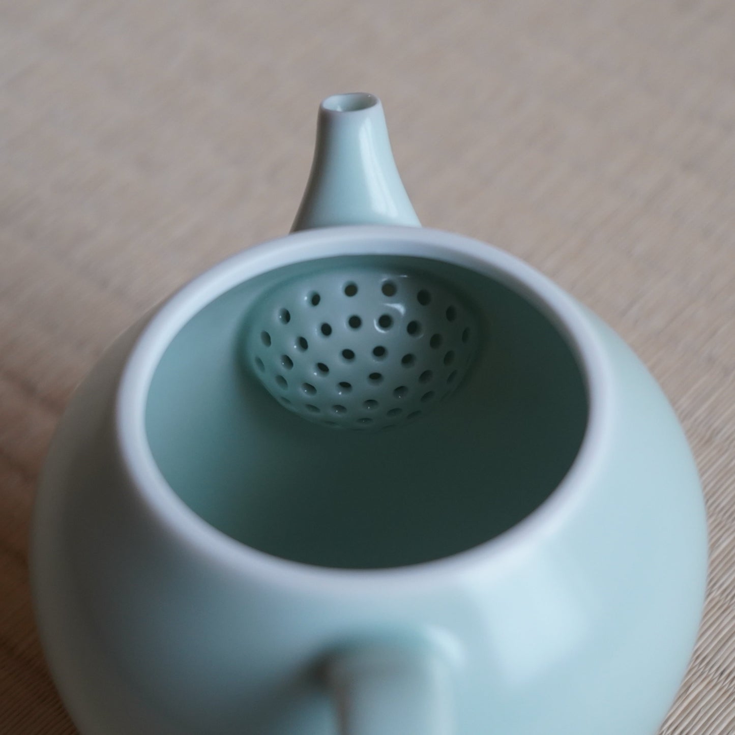 【預購】雅韻陶瓷茶具組(淺青色)