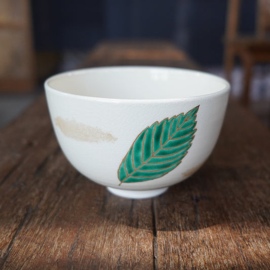 一葉陶抹茶碗