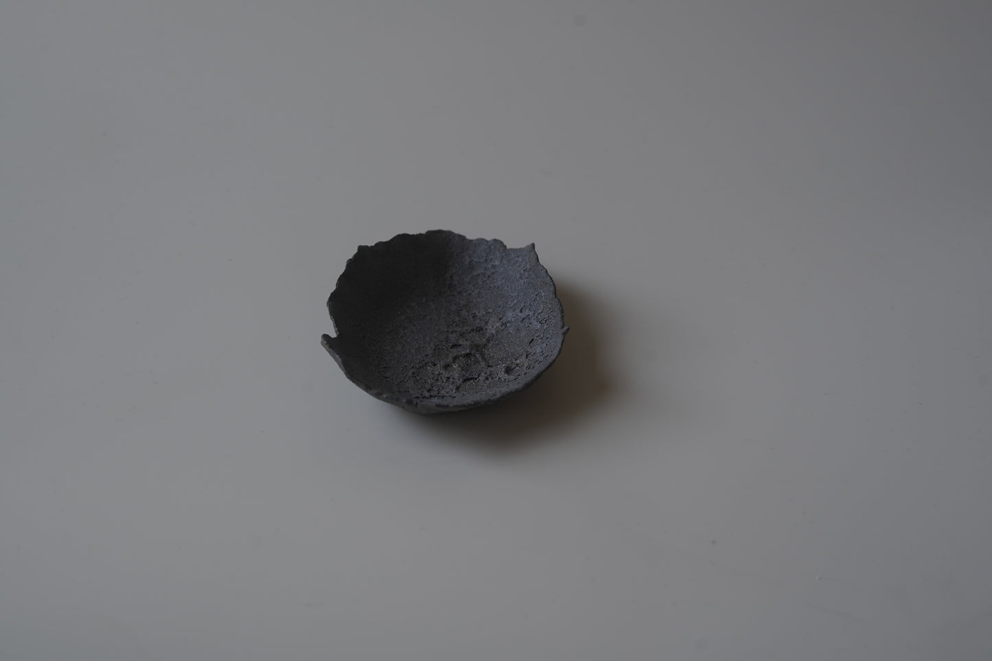 葉型燭台/黑色