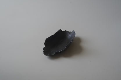 葉型燭台/黑色