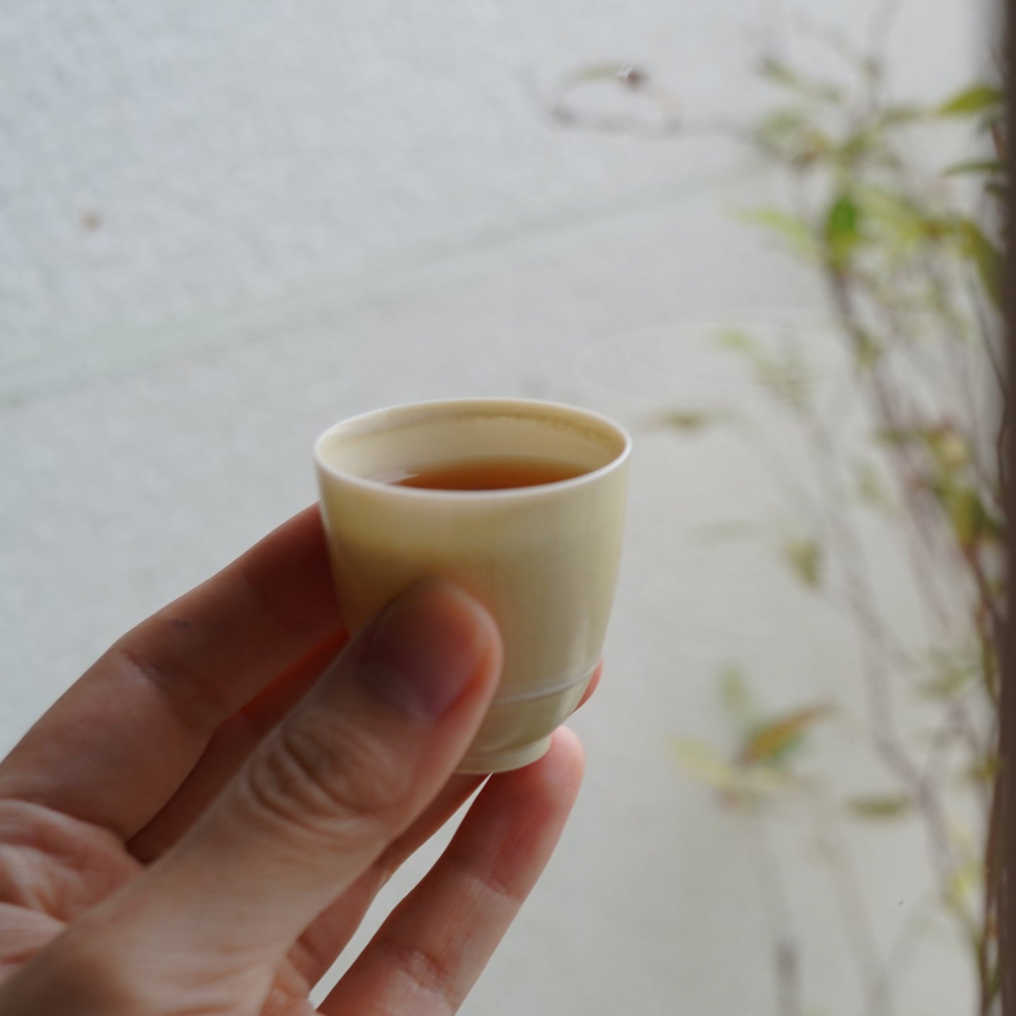 薄胎灰釉陶蛋殼杯