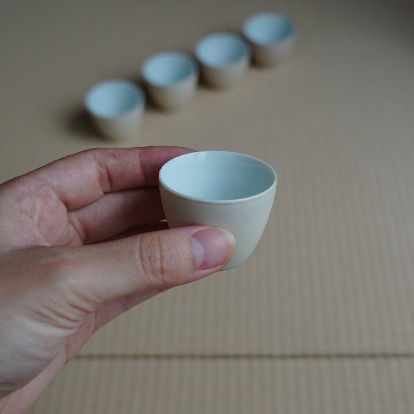 草木灰釉手作陶茶杯
